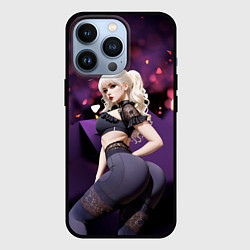 Чехол для iPhone 13 Pro Девушка с аппетитными формами, цвет: 3D-черный