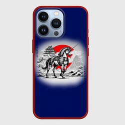 Чехол для iPhone 13 Pro Японский единорог, цвет: 3D-красный