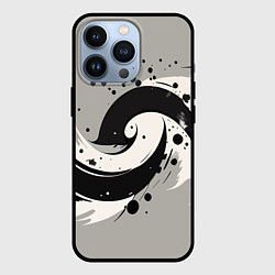 Чехол для iPhone 13 Pro Инь-янь абстракция - нейроарт, цвет: 3D-черный