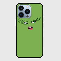 Чехол для iPhone 13 Pro Эмоция брезгливости - лицо крупное, цвет: 3D-черный