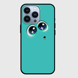 Чехол для iPhone 13 Pro Зависть эмоции - глаза крупно, цвет: 3D-черный