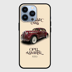 Чехол для iPhone 13 Pro Классические автомобиль 1939 года Opel Admiral, цвет: 3D-черный