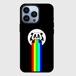 Чехол для iPhone 13 Pro Блюющая панда, цвет: 3D-черный