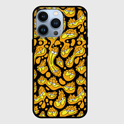 Чехол для iPhone 13 Pro Гарфилд паттерн, цвет: 3D-черный
