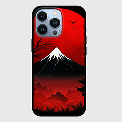 Чехол для iPhone 13 Pro Мрачная Япония, цвет: 3D-черный
