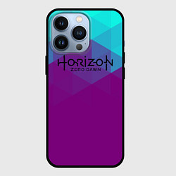 Чехол для iPhone 13 Pro Horizon zero dawn geometry neon, цвет: 3D-черный