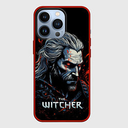 Чехол для iPhone 13 Pro The Witcher blood, цвет: 3D-красный