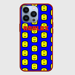 Чехол для iPhone 13 Pro Roblox pattern mobile, цвет: 3D-красный