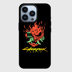 Чехол для iPhone 13 Pro Cyberpunk 2077 logo, цвет: 3D-черный