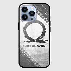 Чехол для iPhone 13 Pro God of War - white gradient, цвет: 3D-черный