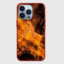 Чехол для iPhone 13 Pro Half life abstraction, цвет: 3D-красный