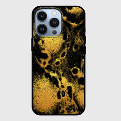 Чехол для iPhone 13 Pro Текстура песок, цвет: 3D-черный