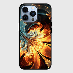 Чехол для iPhone 13 Pro Абстрактный фрактал, цвет: 3D-черный