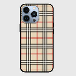 Чехол для iPhone 13 Pro Стильная клетка - шотландка, цвет: 3D-черный