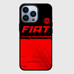 Чехол для iPhone 13 Pro Fiat - red gradient посередине, цвет: 3D-черный