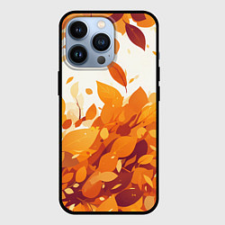 Чехол для iPhone 13 Pro Осенние опавшие листья, цвет: 3D-черный