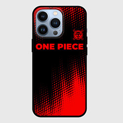 Чехол iPhone 13 Pro One Piece - red gradient посередине