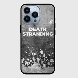 Чехол для iPhone 13 Pro Death Stranding - grey gradient посередине, цвет: 3D-черный