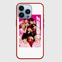 Чехол для iPhone 13 Pro Ateez группа, цвет: 3D-красный