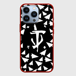 Чехол для iPhone 13 Pro Doom telegram, цвет: 3D-красный