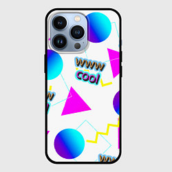 Чехол для iPhone 13 Pro WWW Cool: Геометрия и стиль 90-х, цвет: 3D-черный