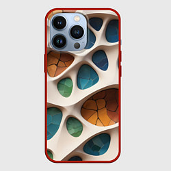 Чехол для iPhone 13 Pro Вдохновлено Антонио Гауди, цвет: 3D-красный