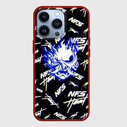 Чехол для iPhone 13 Pro NFS samurai logo, цвет: 3D-красный