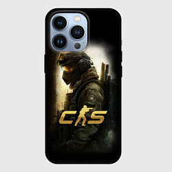 Чехол для iPhone 13 Pro Counter strike спецназовец, цвет: 3D-черный