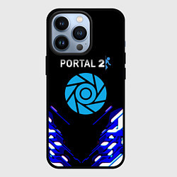 Чехол для iPhone 13 Pro Portal 2 неоновая текстура, цвет: 3D-черный