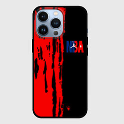 Чехол для iPhone 13 Pro NBA краски, цвет: 3D-черный