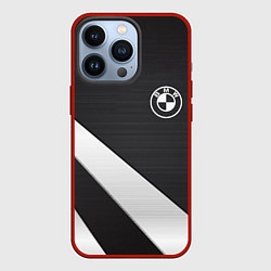 Чехол для iPhone 13 Pro BMW sport line geometry steel, цвет: 3D-красный