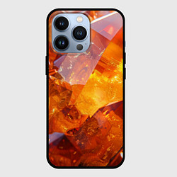 Чехол для iPhone 13 Pro Драгоценный камень, цвет: 3D-черный