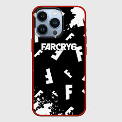 Чехол для iPhone 13 Pro FC6 logo pattern, цвет: 3D-красный