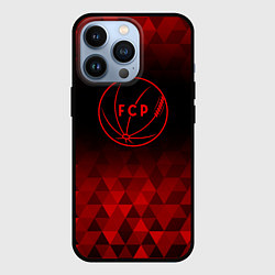 Чехол для iPhone 13 Pro Porto red poly, цвет: 3D-черный