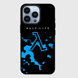 Чехол для iPhone 13 Pro Half life синий камуфляж, цвет: 3D-черный