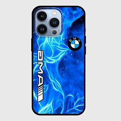 Чехол для iPhone 13 Pro BMW flower flame, цвет: 3D-черный