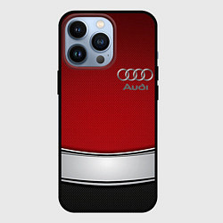 Чехол для iPhone 13 Pro Audi metal car steel, цвет: 3D-черный