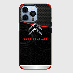 Чехол для iPhone 13 Pro Citroen auto car, цвет: 3D-красный