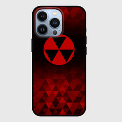 Чехол для iPhone 13 Pro Fallout red poly, цвет: 3D-черный