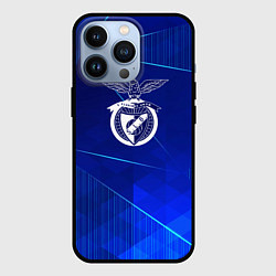 Чехол для iPhone 13 Pro Benfica blue poly, цвет: 3D-черный
