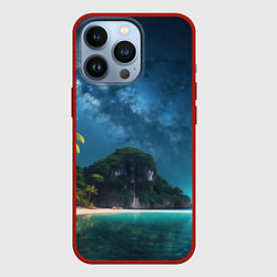 Чехол для iPhone 13 Pro Island beach, цвет: 3D-красный
