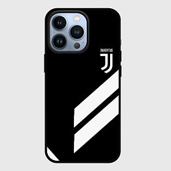 Чехол для iPhone 13 Pro Juventus line white, цвет: 3D-черный