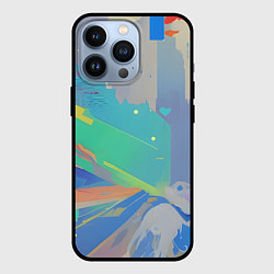 Чехол для iPhone 13 Pro Краска абстракция, цвет: 3D-черный