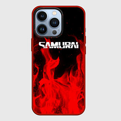 Чехол для iPhone 13 Pro Samurai fire red, цвет: 3D-красный