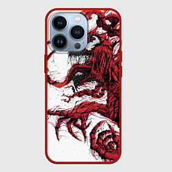 Чехол для iPhone 13 Pro Carnage - Symbiot, цвет: 3D-красный