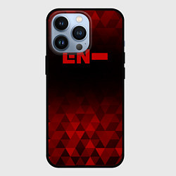 Чехол для iPhone 13 Pro Enhypen red poly, цвет: 3D-черный