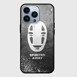 Чехол для iPhone 13 Pro Spirited Away - grey gradient, цвет: 3D-черный