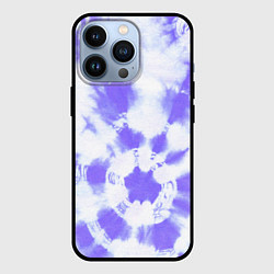 Чехол для iPhone 13 Pro Фиолетовый арт тай дай, цвет: 3D-черный