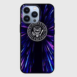 Чехол для iPhone 13 Pro Ramones neon energy, цвет: 3D-черный