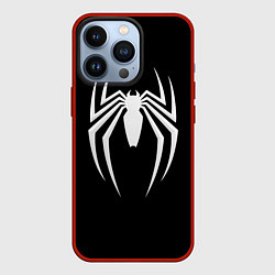 Чехол для iPhone 13 Pro Black SpiderMan, цвет: 3D-красный